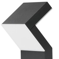 Modern 17Watt Integrated Led Outdoor Bollard In Matte Black