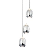 3Light Integrated Led Pendant Lighting Height Adjustable Chandelier