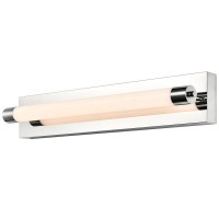 Integrated Led Ada Compliant Bathroom Wall Lighting Fixture In Polished Chrome