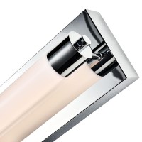 Integrated Led Ada Compliant Bathroom Wall Lighting Fixture In Polished Chrome