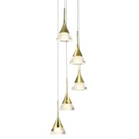 5Light Pendant Lighting Height Adjustable Integrated Led Chandelier