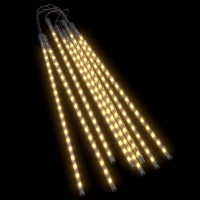 Vidaxl Meteor Lights 8 Pcs 2 Ft Warm White 288 Leds Indoor Outdoor