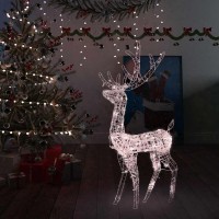 Vidaxl Acrylic Reindeer Christmas Decoration 140 Leds 4 Ft Warm White