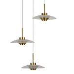 3Light Integrated Led Pendant Lighting Height Adjustable Chandelier