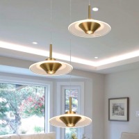 3Light Integrated Led Pendant Lighting Height Adjustable Chandelier