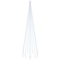 Vidaxl Christmas Tree On Flagpole Cold White 310 Leds 1181