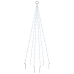 Vidaxl Christmas Tree On Flagpole Cold White 108 Leds 709