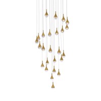 Amherst 42 Inch Led Chandelier In Satin Gold