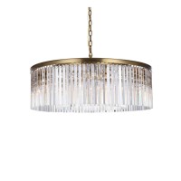 Sydney 435 Inch Round Crystal Chandelier In Satin Gold