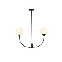 Nyomi 30 Inch Chandelier In Black