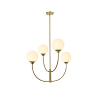 Nyomi 30 Inch Chandelier In Satin Gold