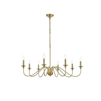 Rohan 42 Inch Chandelier In Satin Gold