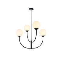 Nyomi 30 Inch Chandelier In Black