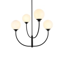 Nyomi 30 Inch Chandelier In Black