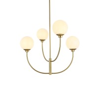 Nyomi 30 Inch Chandelier In Brass