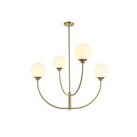 Nyomi 36 Inch Chandelier In Satin Gold