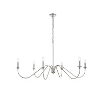 Rohan 54 Inch Chandelier In Polished Nickel