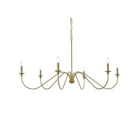 Rohan 54 Inch Chandelier In Satin Gold