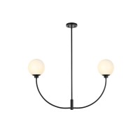 Nyomi 36 Inch Chandelier In Black