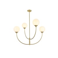 Nyomi 36 Inch Chandelier In Brass