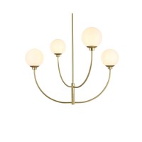 Nyomi 36 Inch Chandelier In Brass