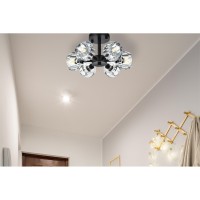 Eren 14 Inch Flush Mount In Black