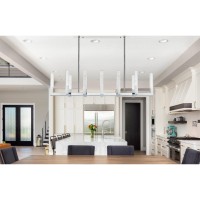 Noemi 54 Inch Adjustable Led Pendant In Chrome