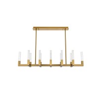 Noemi 54 Inch Adjustable Led Pendant In Satin Gold