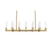 Noemi 54 Inch Adjustable Led Pendant In Satin Gold