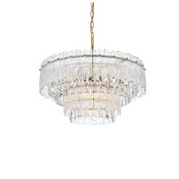 Emilia 21 Inch Pendant Light In Satin Gold